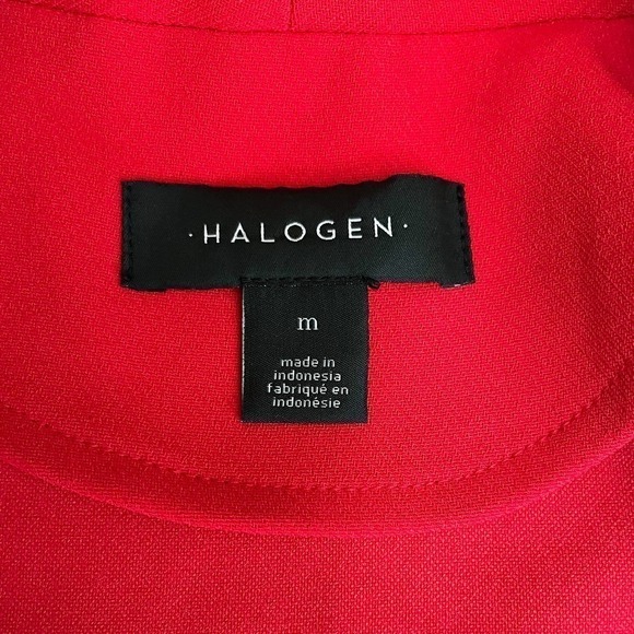 𝅺halogen Peplum Red Jacket Women's Size M - Picture 8 of 10